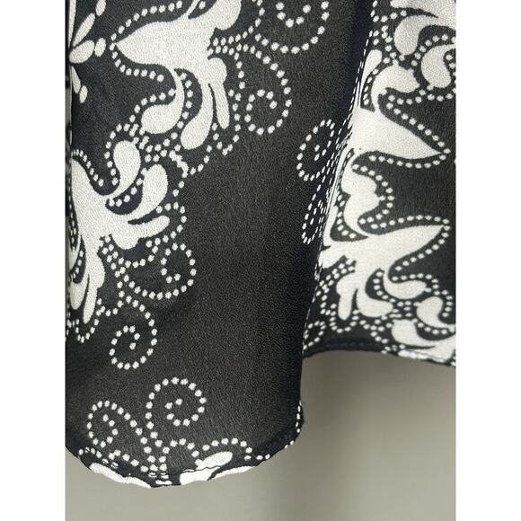 Sunny Leigh Women’s Top Black White Frilly Ruffled Feminine Girl Top Size (S) - Picture 6 of 16